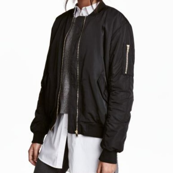 H&M Oversized Bomber Jacket - Picture 1 of 6